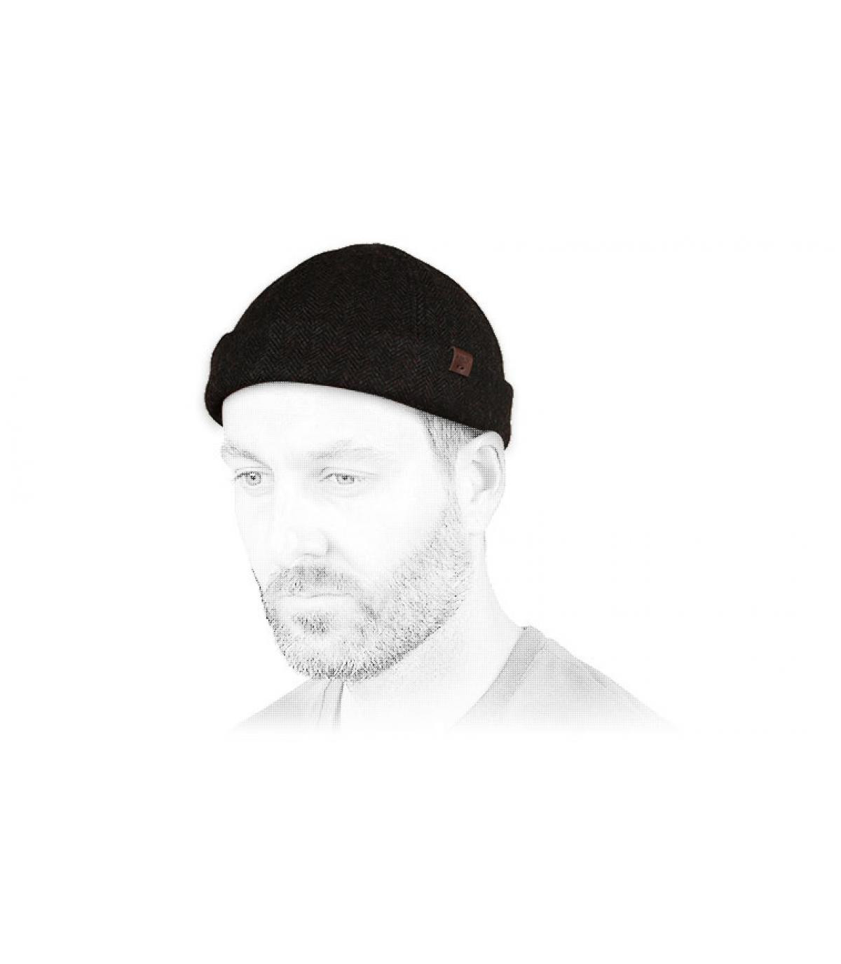 Barts bonnet docker marron laine Barts bonnet docker marron laine